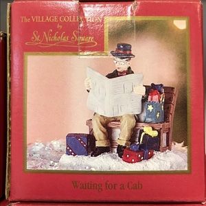 Christmas Village- Waiting for a Cab